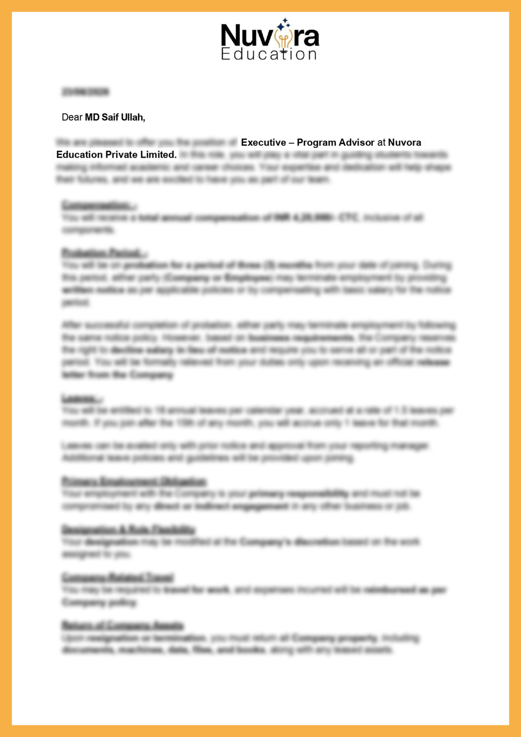 Offer Letter 13