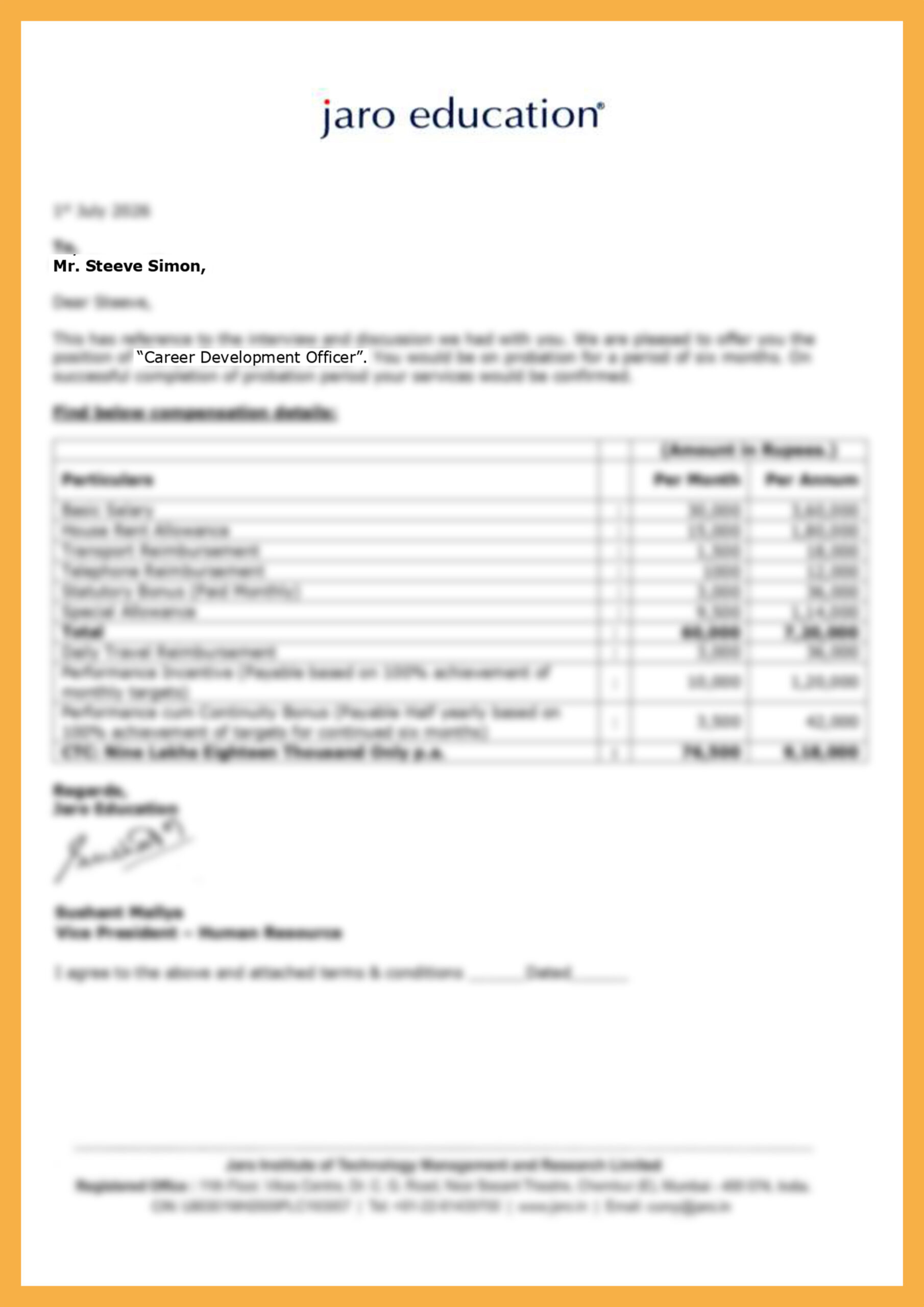 Offer Letter 15