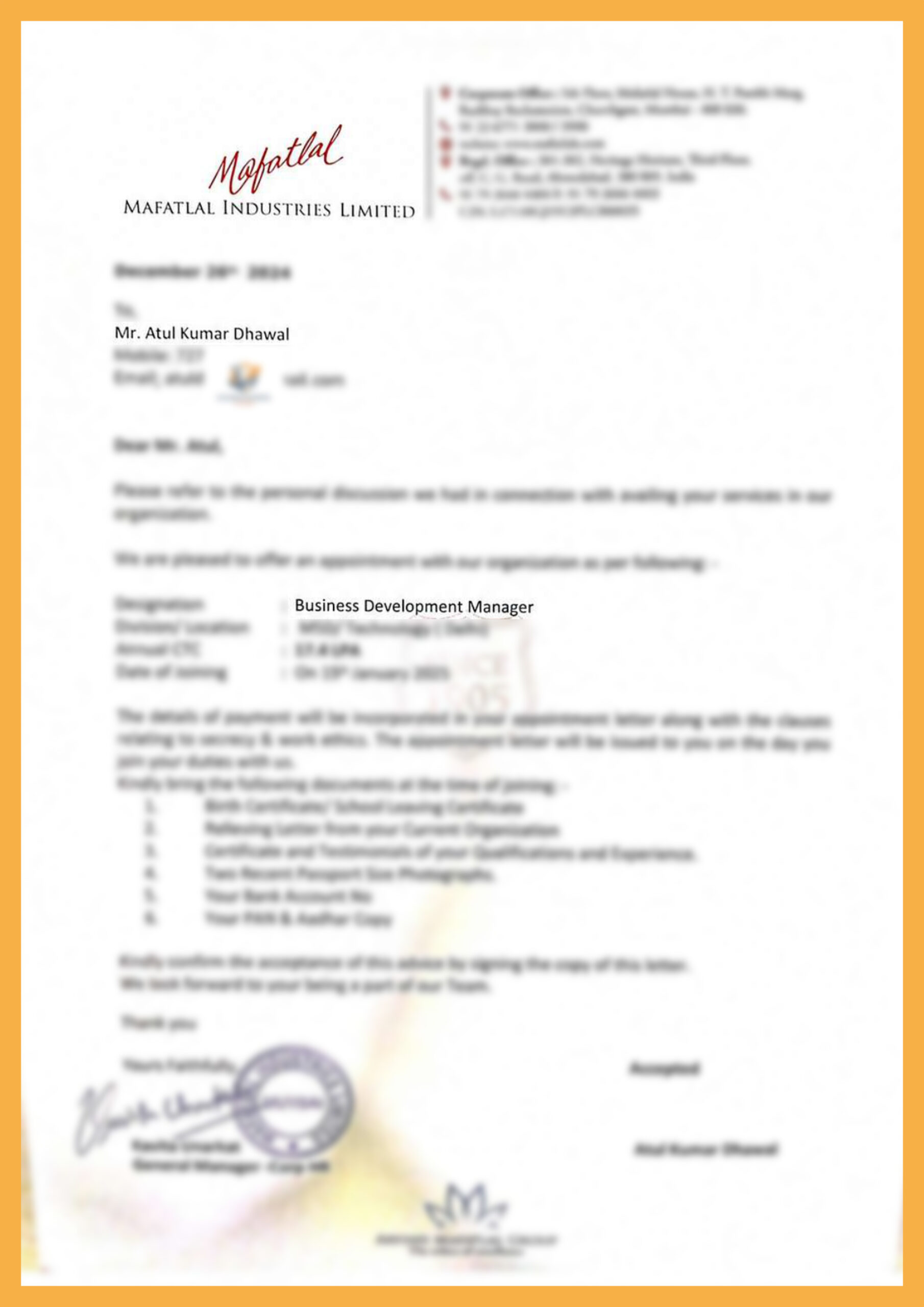Offer Letter 2