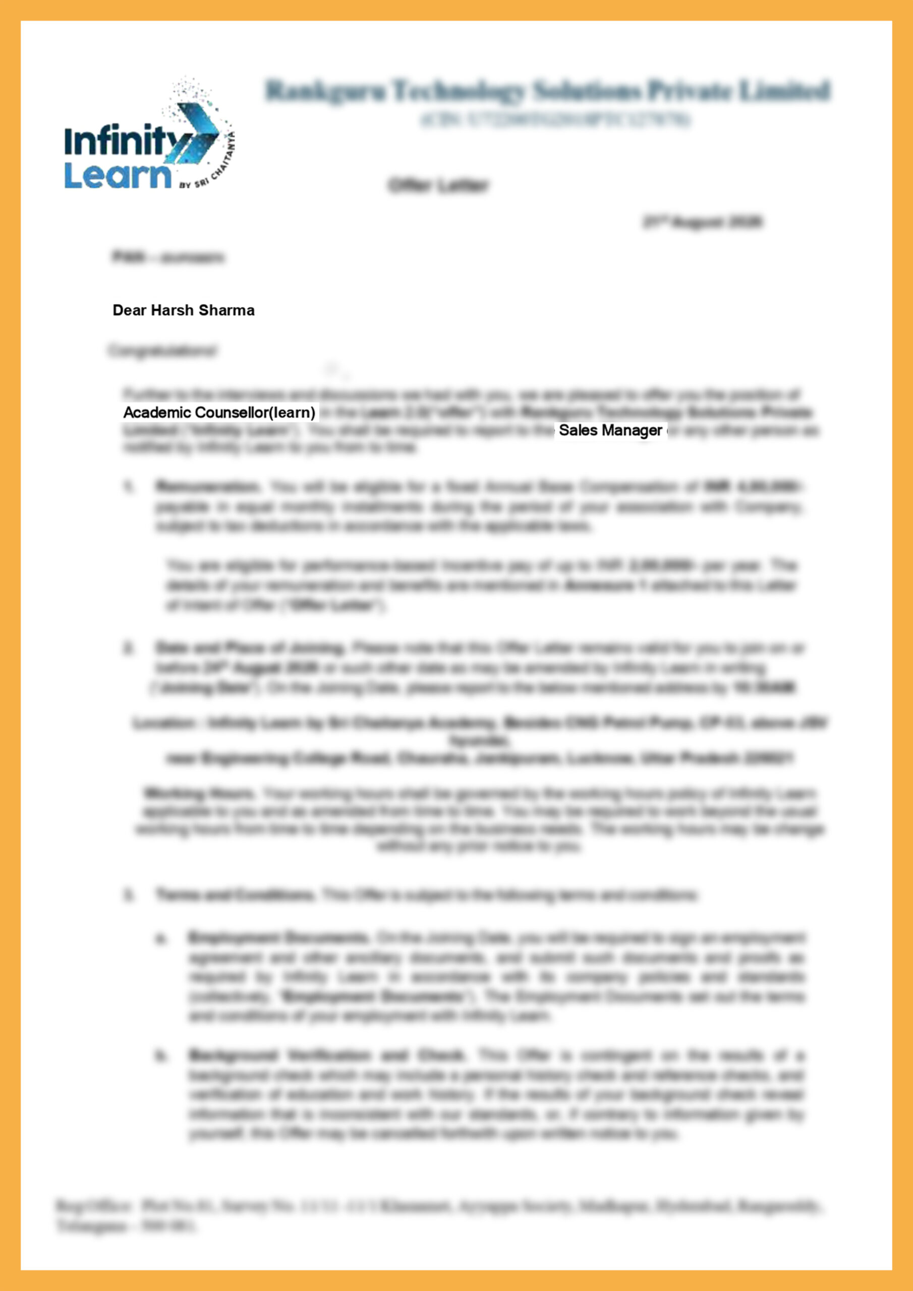 Offer Letter 8